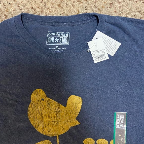 NWT Converse One star Woodstock faded vintage style Tee - Picture 2 of 3